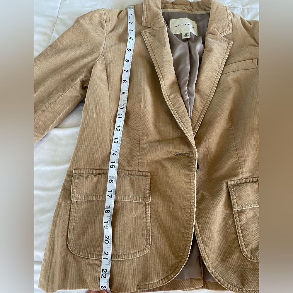 Banana Republic Vintage Corduroy Short Blazer size 8
